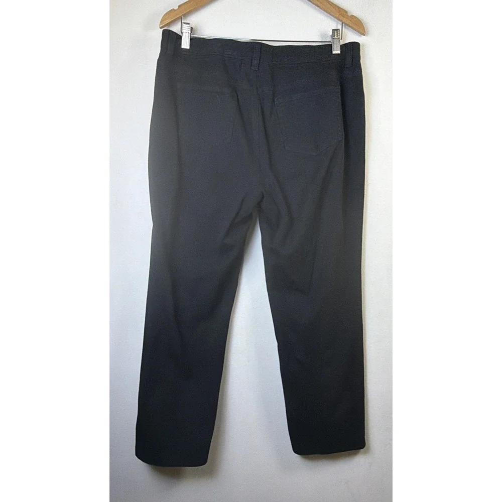 Chico's Black high Rise straight Pants Women’s 2.5 14 Short 35 x 29 - Picture 6 of 10